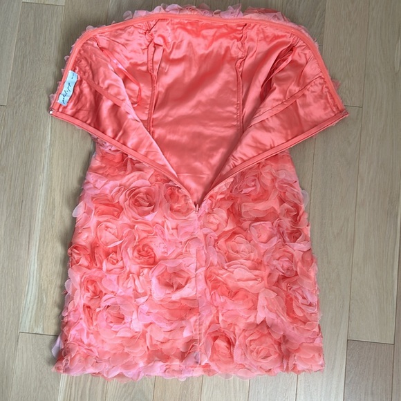 Petal & Pup Strapless Pink Floral Mini Dress. Size Small. Never Worn. - Picture 4 of 5